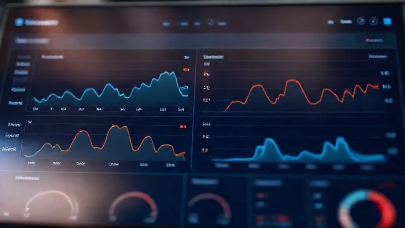 A photorealistic, professional photography, 8K, cinematic lighting, sharp focus, depth of field, shot on a high-end DSLR, depicting a sophisticated cloud monitoring dashboard with several graphs showing memory usage trends for different containers, some showing gradual increase, others with sharp spikes. Red alert indicators are subtly visible, indicating thresholds being approached. The dashboard is clean and modern. A photorealistic, professional photography, 8K, cinematic lighting, sharp focus, depth of field, shot on a high-end DSLR, depicting a sophisticated cloud monitoring dashboard with several graphs showing memory usage trends for different containers, some showing gradual increase, others with sharp spikes. Red alert indicators are subtly visible, indicating thresholds being approached. The dashboard is clean and modern.