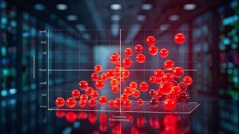 photorealistic, professional photography, 8K, cinematic lighting, sharp focus, depth of field, shot on a high-end DSLR. A clear, vibrant 3D matrix plot, with 'Business Impact' on the Y-axis (low to high) and 'Technical Severity' on the X-axis (low to high). Different colored spheres represent vulnerabilities, with large, glowing red spheres clustered in the 'High Business Impact' and 'High Technical Severity' quadrant, clearly indicating critical findings. The background is a blurred, futuristic data center. photorealistic, professional photography, 8K, cinematic lighting, sharp focus, depth of field, shot on a high-end DSLR. A clear, vibrant 3D matrix plot, with 'Business Impact' on the Y-axis (low to high) and 'Technical Severity' on the X-axis (low to high). Different colored spheres represent vulnerabilities, with large, glowing red spheres clustered in the 'High Business Impact' and 'High Technical Severity' quadrant, clearly indicating critical findings. The background is a blurred, futuristic data center.