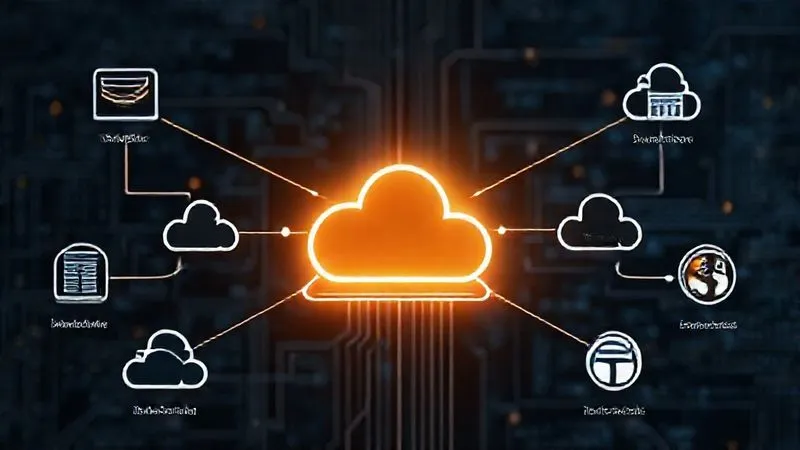 A photorealistic, professional photography of a complex data flow diagram, showing multiple applications connecting to a central, glowing data abstraction layer. This layer then branches out to various stylized cloud database icons (AWS RDS, Azure SQL, Google Cloud Spanner, on-prem PostgreSQL), with clear, distinct separation. The image emphasizes flexibility and interoperability. 8K, cinematic lighting, sharp focus, depth of field, shot on a high-end DSLR. A photorealistic, professional photography of a complex data flow diagram, showing multiple applications connecting to a central, glowing data abstraction layer. This layer then branches out to various stylized cloud database icons (AWS RDS, Azure SQL, Google Cloud Spanner, on-prem PostgreSQL), with clear, distinct separation. The image emphasizes flexibility and interoperability. 8K, cinematic lighting, sharp focus, depth of field, shot on a high-end DSLR.