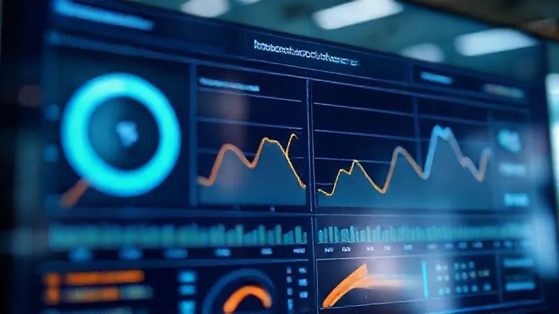 A photorealistic close-up of a digital dashboard displaying real-time data on claims processing efficiency. Key metrics like 'Average Processing Time (days)', 'Error Rate (%)', and 'Cost Per Claim ($)' are prominently featured with clear downward trending graphs. The dashboard has a modern, clean UI. Cinematic lighting, sharp focus on the data, depth of field blurring a subtle background of a modern office, 8K hyper-detailed, professional photography, shot on a high-end DSLR.